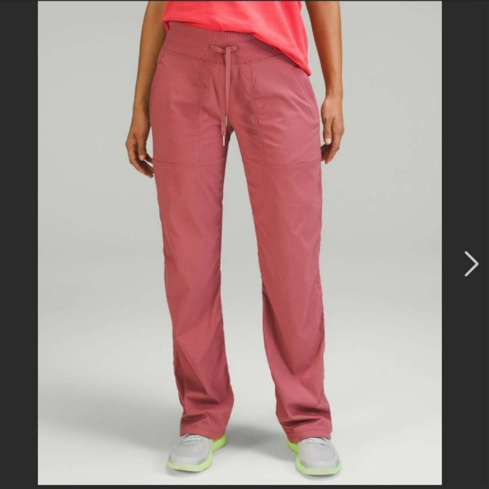 Lululemon Dance Studio Mid-Rise Full Length Pant, Brier Rose, Size 4